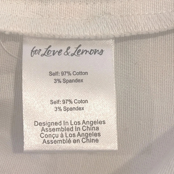 FOR LOVE & LEMONS Smythe Mini Dress In Tie Dye size Large - Picture 9 of 10